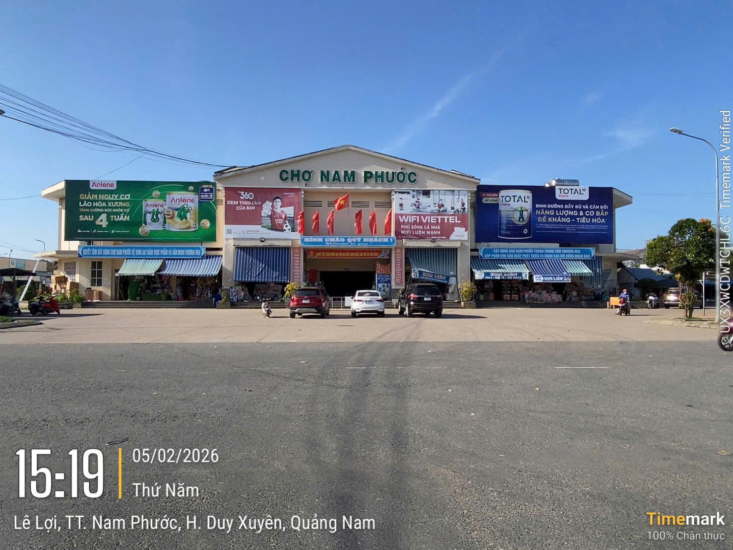 Pano quảng cáo tại Chợ Nam Phước, Quảng Nam